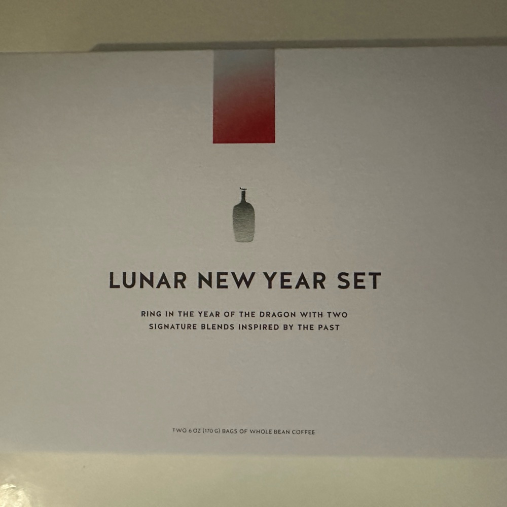 Blue bottle limited edition lunar new year coffee beans two bags 6 oz